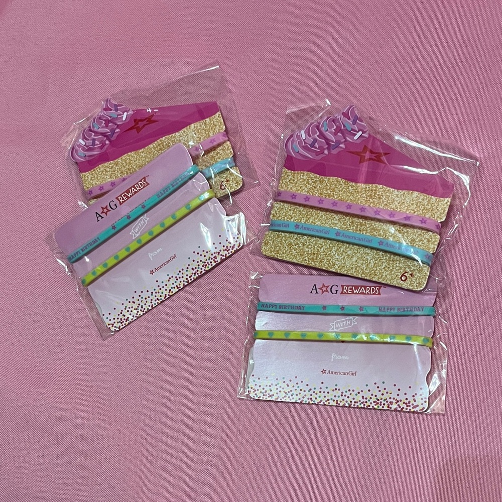 2 Sets of Birthday bracelets from American Girl (4 bracelets ea set)